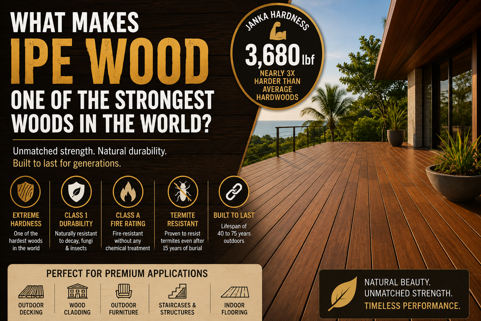 What Makes IPE Wood One Of The Strongest Woods In The World?